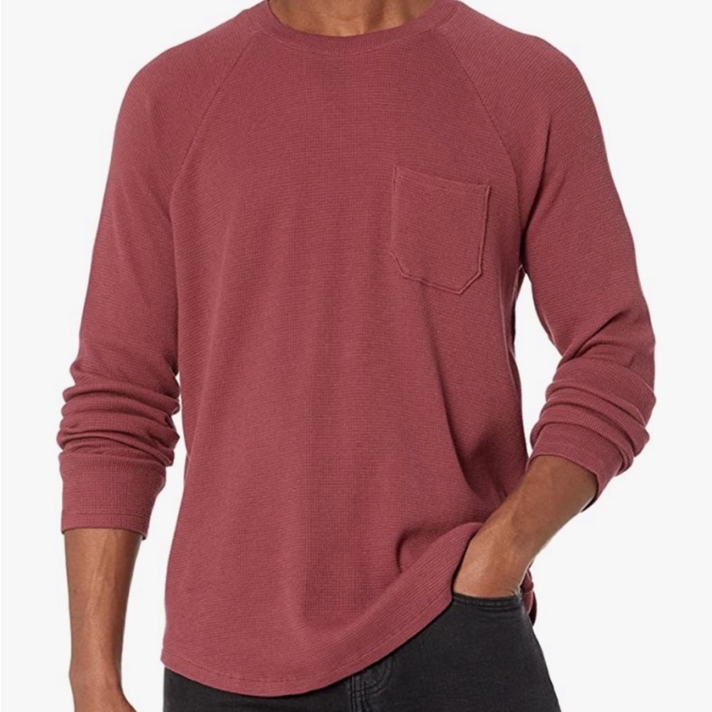 PAIGE Abe Long Sleeve Thermal Pocket T-Shirt